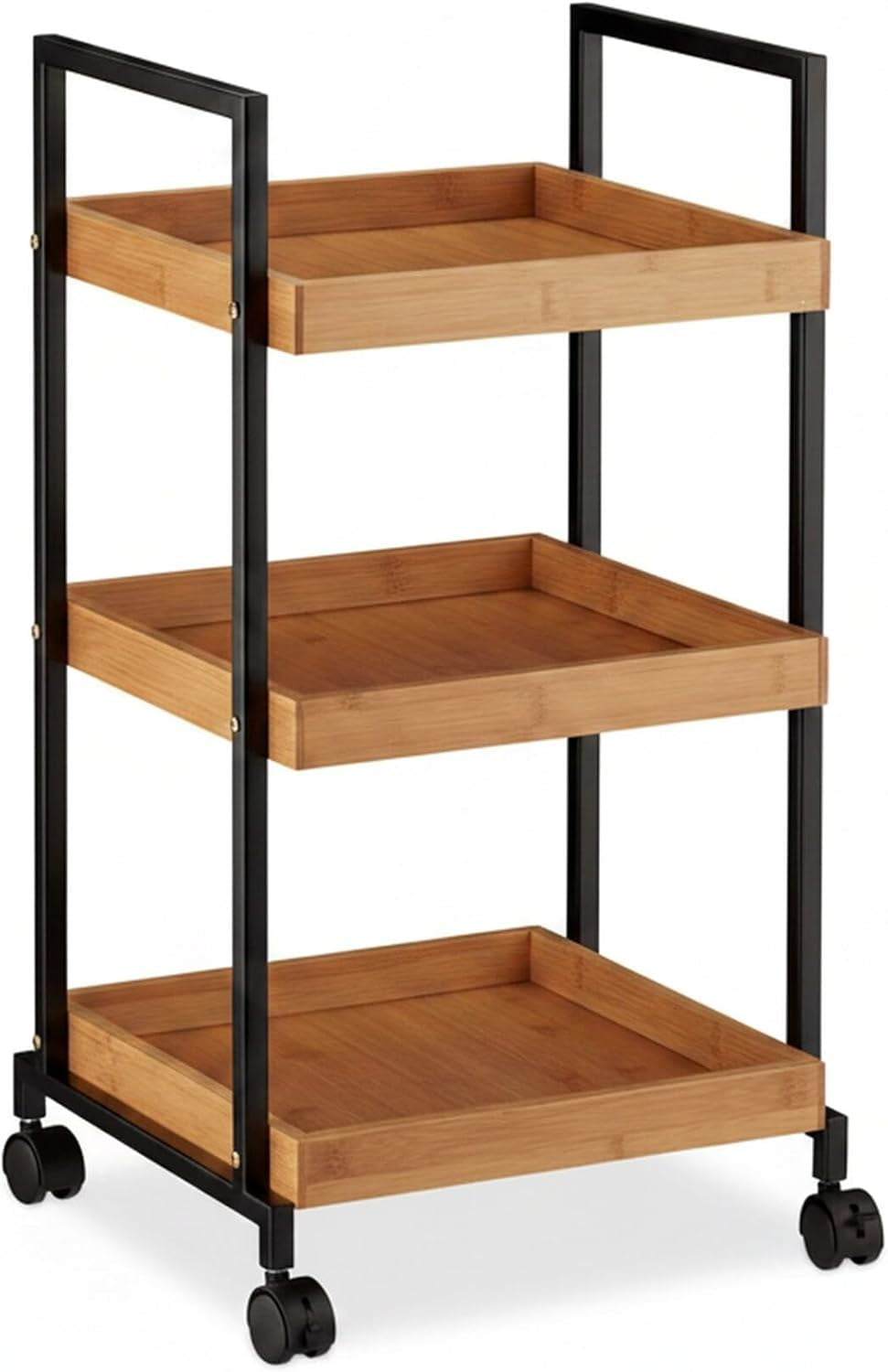 Aurevion Cart — Carrello Bar in Bambu E Ferro a 3 Ripiani