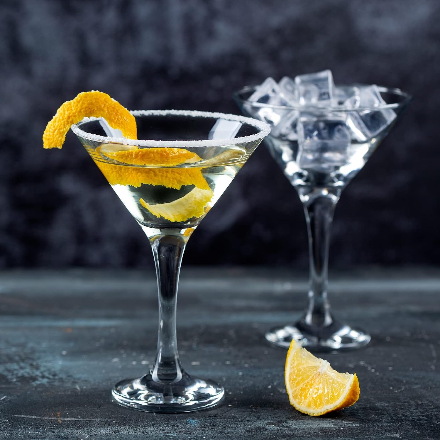 Aurevion Coupe — Set 4 Bicchieri Da Cocktail Martini in Cristallo
