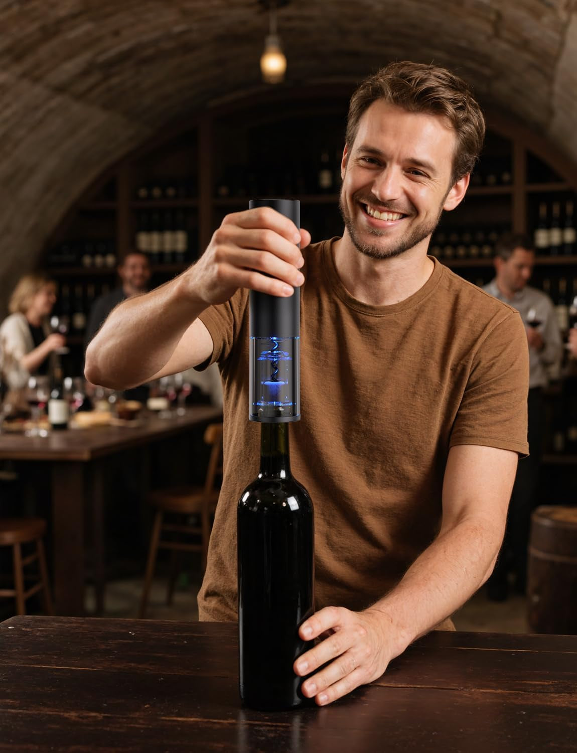 Aurevion — Kit Cavatappi Elettrico 7 in 1 Con Aeratore, Tappo Sottovuoto E Versatore, Regalo per Amanti Del Vino