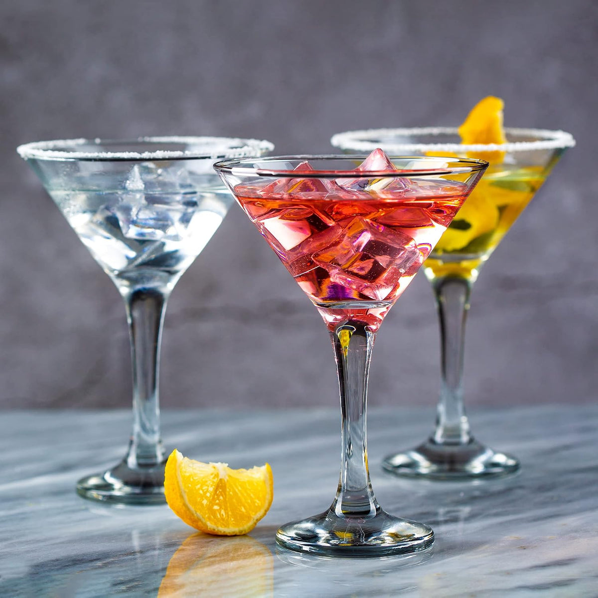 Aurevion Coupe — Set 4 Bicchieri Da Cocktail Martini in Cristallo