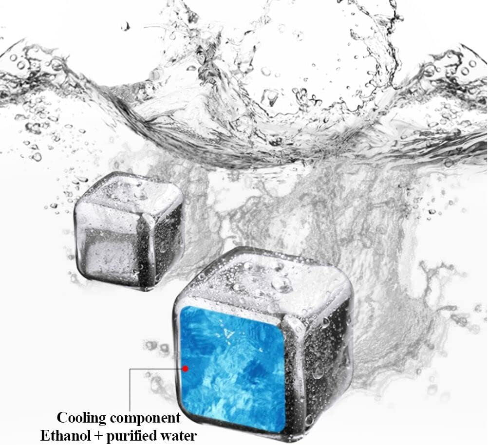 Aurevion Frost — Cubetti Di Ghiaccio Riutilizzabili in Acciaio Inox Con Pinza