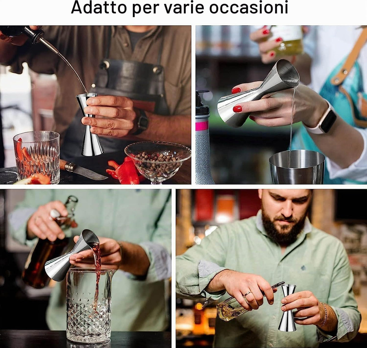 Aurevion Dose — Jigger Dosatore Professionale in Acciaio Inox