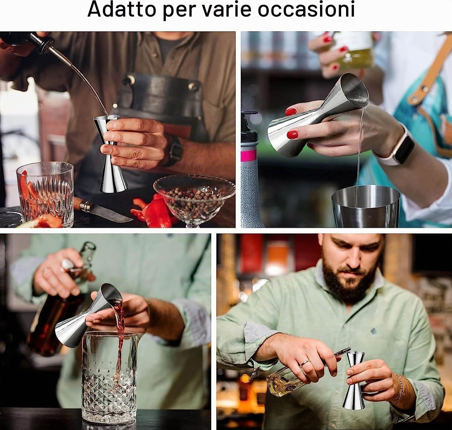 Aurevion Dose — Jigger Dosatore Professionale in Acciaio Inox