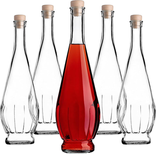 Aurevion Fill — Set 5 Bottiglie in Vetro per Liquori Fatti in Casa
