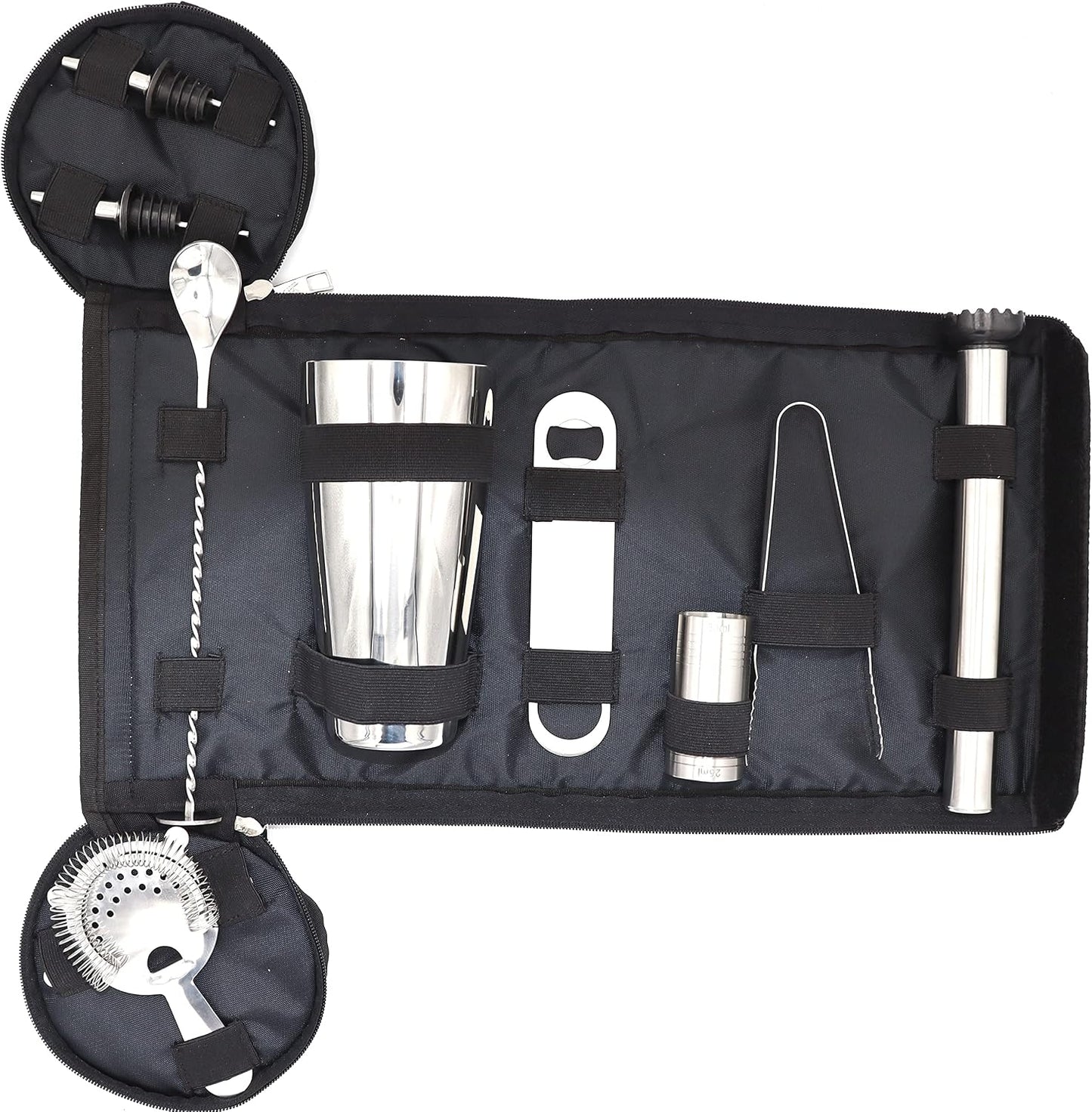 Aurevion — Valigetta Da Barman Mixology, Set Cocktail 9 Pezzi