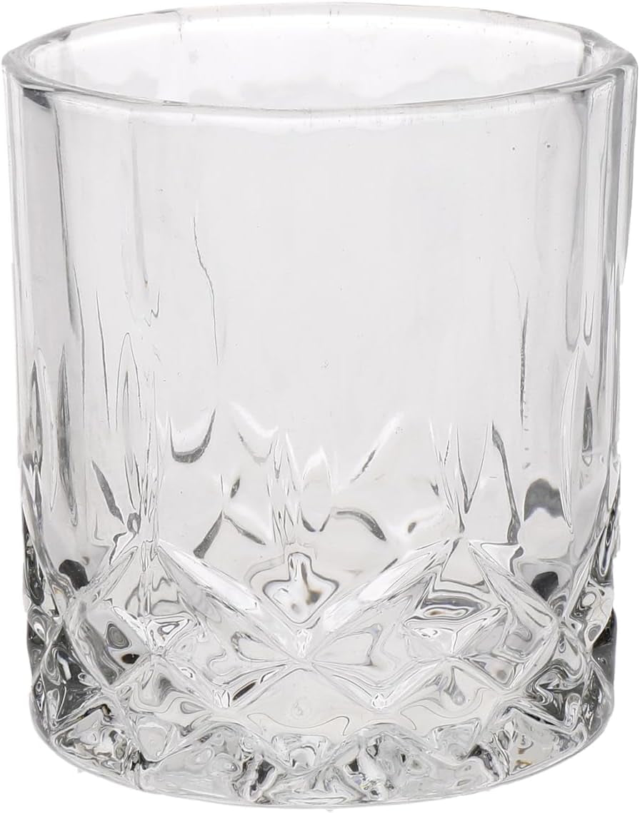 Aurevion Decant — Decanter per Whisky in Cristallo Inciso Con 4 Bicchieri